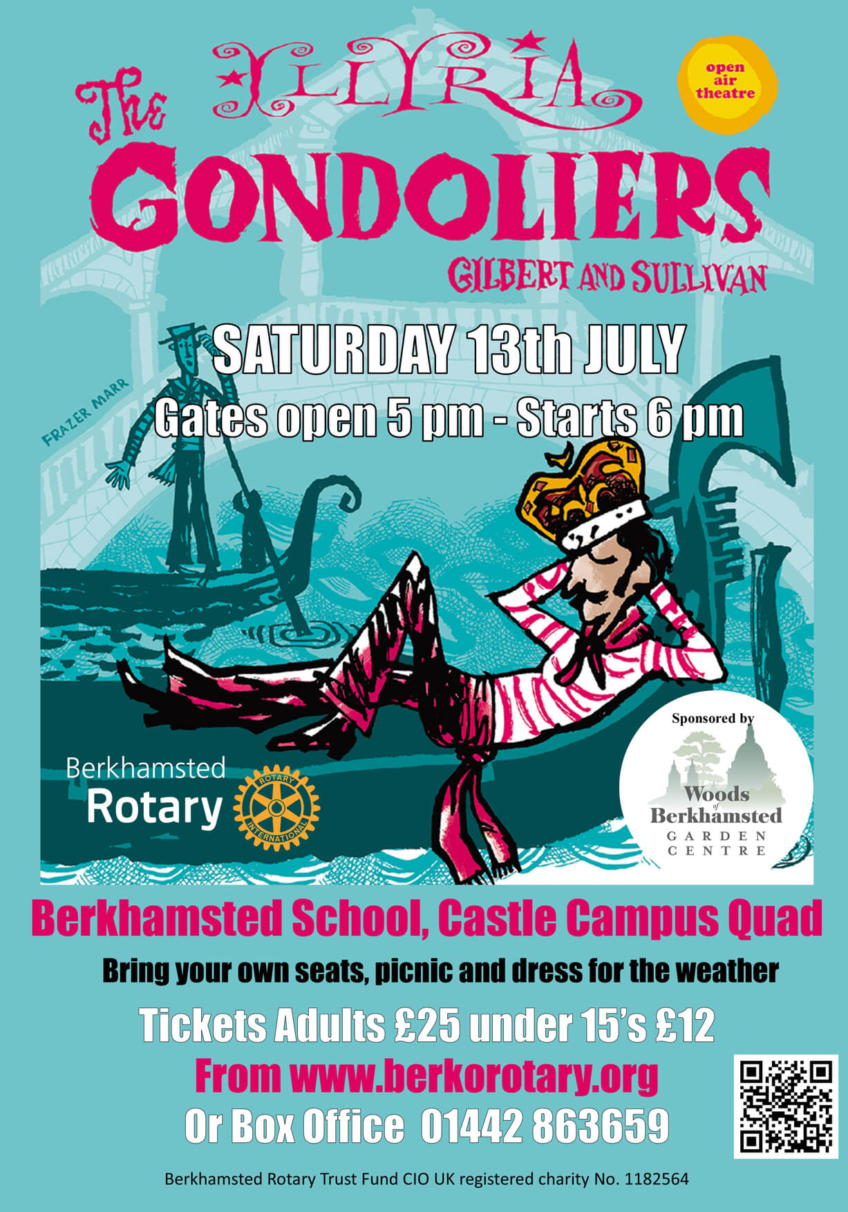 The Gondoliers Open Air Theatre – Gilbert and Sullivan